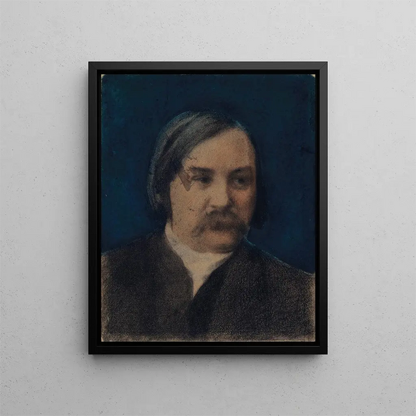 Portrait of Charles Asselineau - Félix Bracquemond — framed artwork on a wall