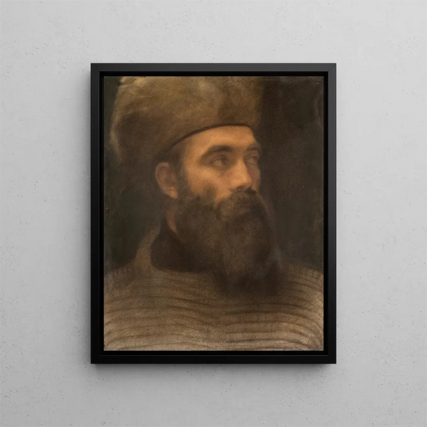 Portrait painting presumed of Henri Fantin-Latour - Félix Bracquemond — framed artwork on a wall