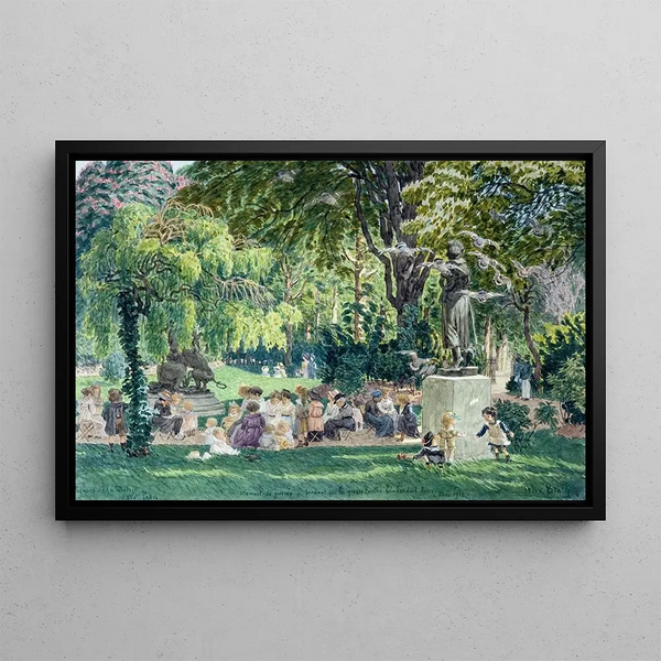 Vierkant van het stadhuis XIV Parijs (conflict van geval) - Félix Brard — ingelijst kunstwerk aan de muur