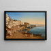 van het uitzicht op de haven van Napels - Félix Fouilhouze — ingelijst kunstwerk aan de muur