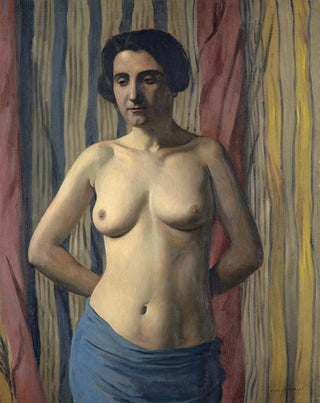 Flix Vallotton - Nude with Blue Sash.webp