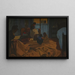 La blanchisseuse, chambre bleue - Félix Vallotton — ingelijst kunstwerk aan de muur