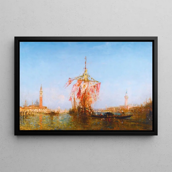 Flix Ziem - Bateau Pavois Sur Le Bassin Venise.webp