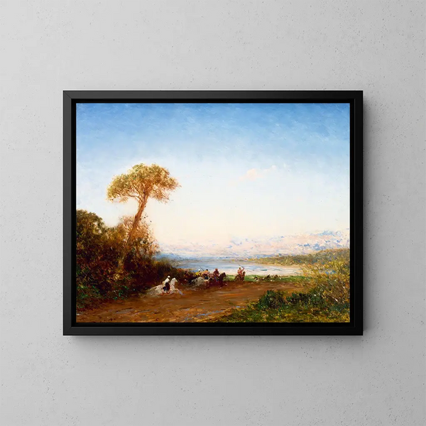 Beirut, return from Fantasia - Félix Ziem — framed artwork on a wall