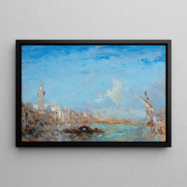 Grand Canal - Félix Ziem — ingelijst kunstwerk aan de muur