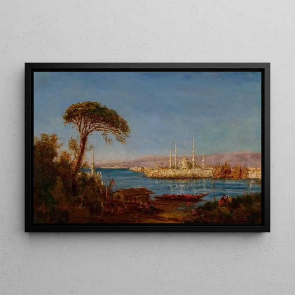 Constantinople Painting - Félix Ziem — framed artwork on a wall