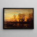 Zonsondergang - Félix Ziem — ingelijst kunstwerk aan de muur