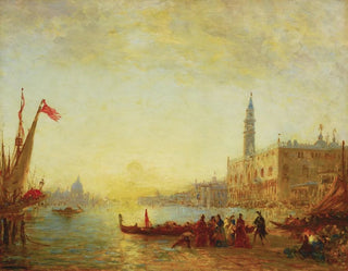 Flix Ziem - Embarquement quai des Esclavons durant une inondation.webp