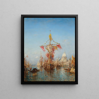 Flix Ziem - Fte de lAssomption devant la Douane Venise.webp