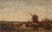 Hollandse Schilderij, de molen - Félix Ziem — weergave van het kunstwerk
