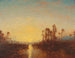 Khartoum, zonsondergang - Félix Ziem — weergave van het kunstwerk