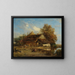 La Chaumière - Félix Ziem — ingelijst kunstwerk aan de muur