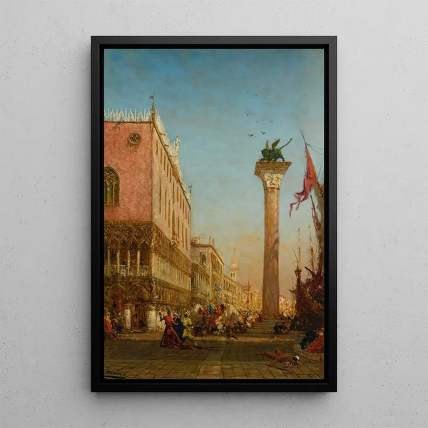 Flix Ziem - La Colonne Du Lion De Saint Marc Sur Le Mle.webp