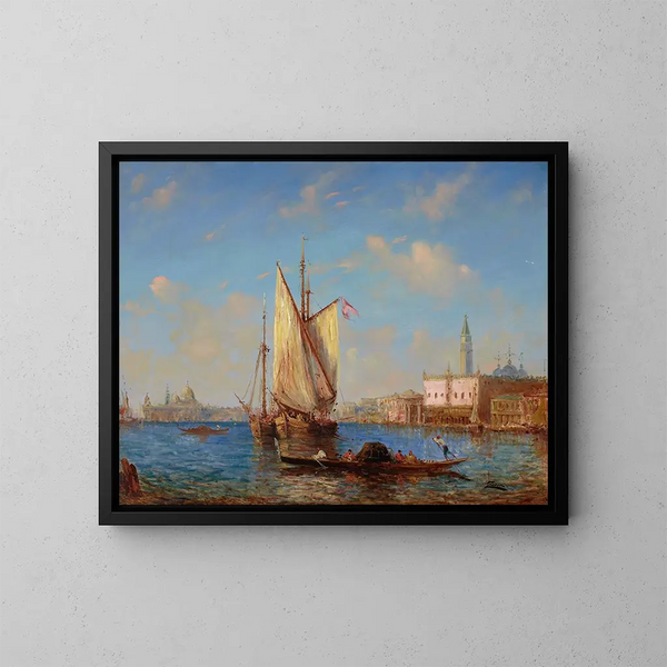 La lagune de Venise - Félix Ziem — ingelijst kunstwerk aan de muur