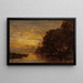 La Seine à Billancourt, zonsondergang - Félix Ziem — ingelijst kunstwerk aan de muur
