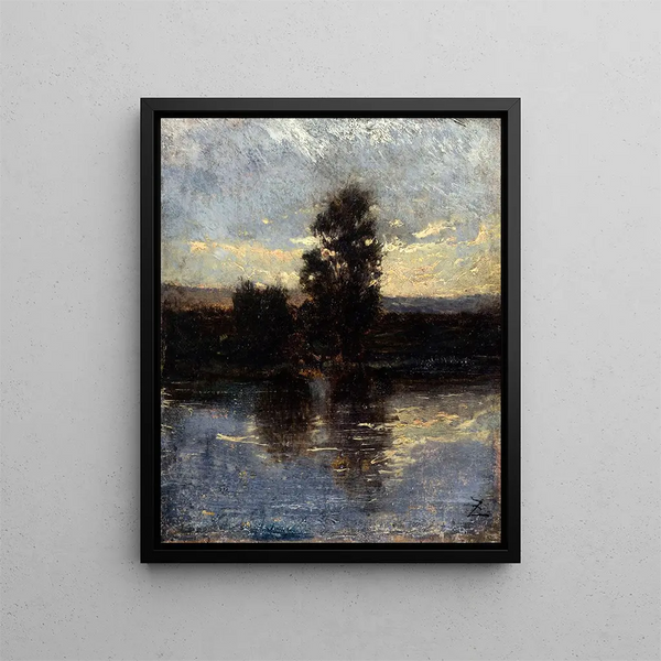 La Seine - Félix Ziem — ingelijst kunstwerk aan de muur