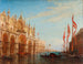 L'inondation de la place Saint-Marc en 1863 - Félix Ziem — weergave van het kunstwerk