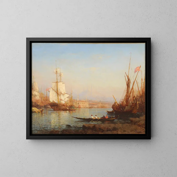 Le Bosphore - Félix Ziem — ingelijst kunstwerk aan de muur