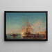 Het kanonvuur - Félix Ziem — ingelijst kunstwerk aan de muur