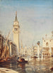 Le Môle et la Piazzetta inondation - Félix Ziem — weergave van het kunstwerk