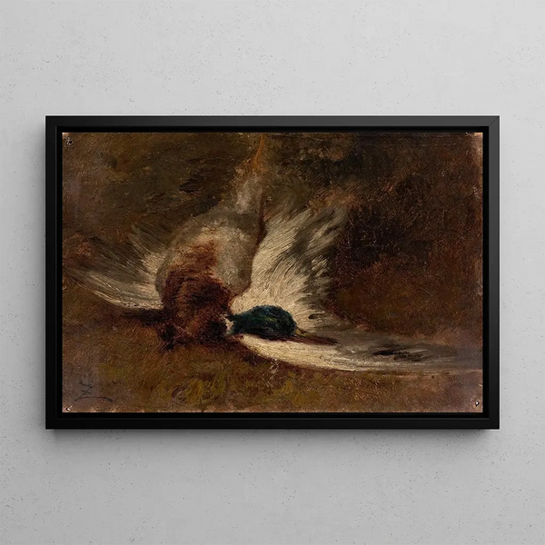 De eend - Félix Ziem — ingelijst kunstwerk aan de muur