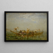 Le caïque - Félix Ziem — ingelijst kunstwerk aan de muur