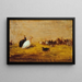 De Kippen - Félix Ziem — ingelijst kunstwerk aan de muur