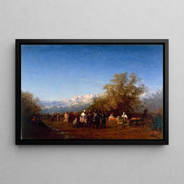 Mars, Fès - Félix Ziem — ingelijst kunstwerk aan de muur