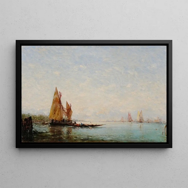 Marine Constantinopel - Félix Ziem — ingelijst kunstwerk aan de muur