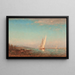 Martigues La Voile Blanche - Félix Ziem — ingelijst kunstwerk aan de muur