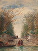 Martigues Venise L'entrée Du Jardin Français - Félix Ziem — weergave van het kunstwerk