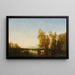 Hollandse Landschapsschilderij - Félix Ziem — ingelijst kunstwerk aan de muur