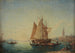 van Félix Ziem's Schilderij Pêcheur et gondoles dans le bassin — weergave van het kunstwerk