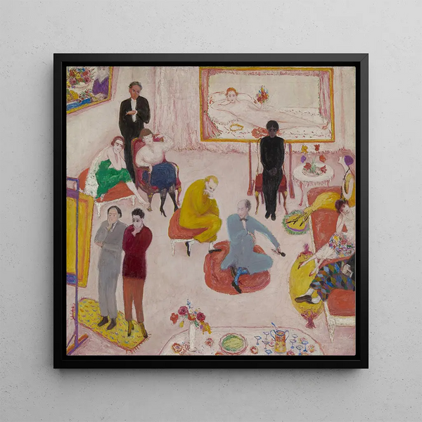 Kunstdruk Avond in de Studio - Florine Stettheimer | Kunstdruk