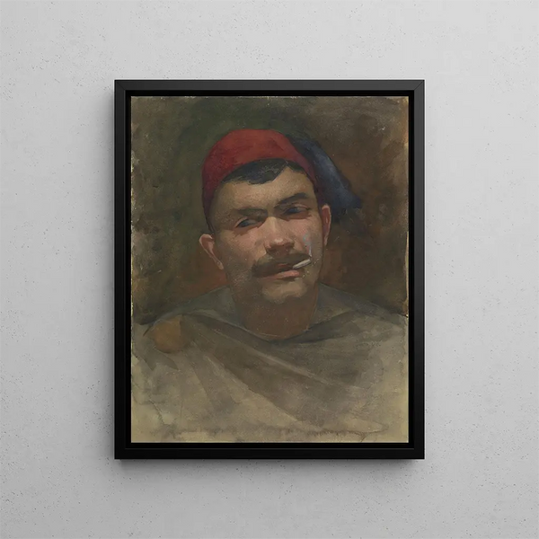 Self-portrait of Pieter Florentius Nicolaas Jacobus Arntzenius - Floris Arntzenius — framed artwork on a wall
