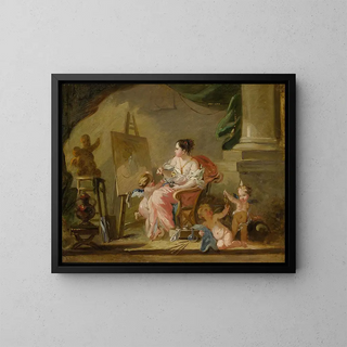 Follower Of Franois Boucher - An allegory of painting.webp