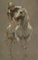 Een soldaat in harnas te paard - Ecole d'Antoine van Dyck — weergave van het kunstwerk