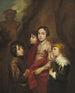 Groep van vier jongens - School van Antoine van Dyck — weergave van het kunstwerk