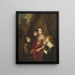 Groep van vier jongens - School van Antoine van Dyck — ingelijst kunstwerk aan de muur