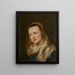 Hoofd van een vrouw, waarschijnlijk de Maagd - School van Antoine van Dyck — ingelijst kunstwerk aan de muur