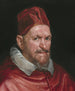 Paus Innocentius X - School van Diego Velázquez — weergave van het kunstwerk