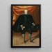 Portret van koning Filips IV gekleed in het zwart en dragend de Orde van het Gulden Vlies - School van Diego Velázquez — ingelijst kunstwerk aan de muur