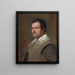 Portret van een jonge man - School van Diego Velázquez — ingelijst kunstwerk aan de muur