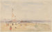 Pourville-sur-Mer - Ecole de James McNeill Whistler — weergave van het kunstwerk