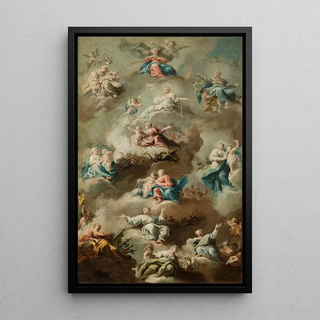 Follower of Johann Michael Rottmayr - Allegorical Religious Scene with the Virgin Mary.webp