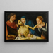 De Lamentatie - School van Joos van Cleve — ingelijst kunstwerk aan de muur