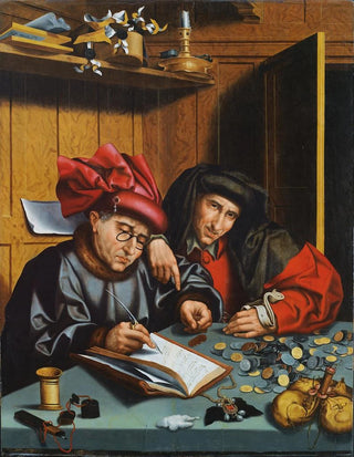 Follower of Marinus van Reymerswaele - The Money Changers.webp
