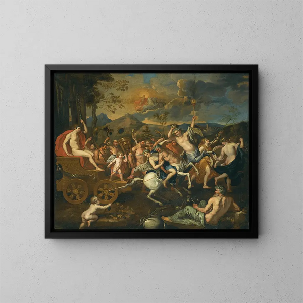 The Triumph of Bacchus - School of Nicolas Poussin — framed artwork on a wall
