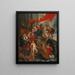 van het Madonna met Kind met heiligen - School van Peter Paul Rubens — ingelijst kunstwerk aan de muur