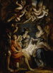 L'Adoratie van de herders - School van Peter Paul Rubens — weergave van het kunstwerk